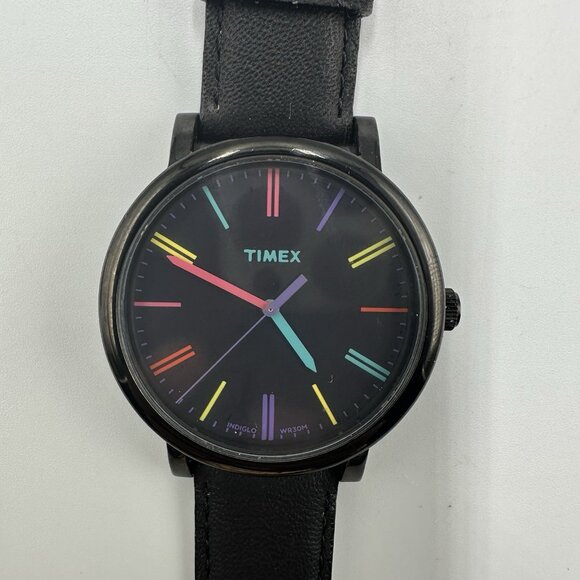 Timex Originals Watch Women Multicolored Hour Markers Band New Battery 9 Inch - Picture 1 of 14